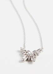 Suzanne Kalan 18k White Gold Fireworks Small Butterfly Necklace