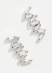 Suzanne Kalan 18k White Gold Post Earrings