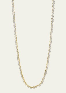 Suzanne Kalan 18k Yellow Gold Fireworks Baguette Diamond Necklace
