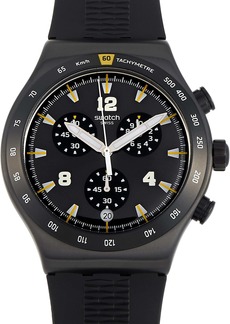 Swatch Chrononero 43 mm Black Stainless Steel Watch YVB405