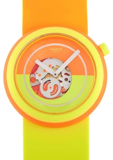 Swatch Popover 45mm Orange and Yellow Watch PNO100