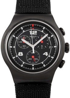 Swatch Thenero Chronograph 47 mm Black Stainless Steel Watch YOB404