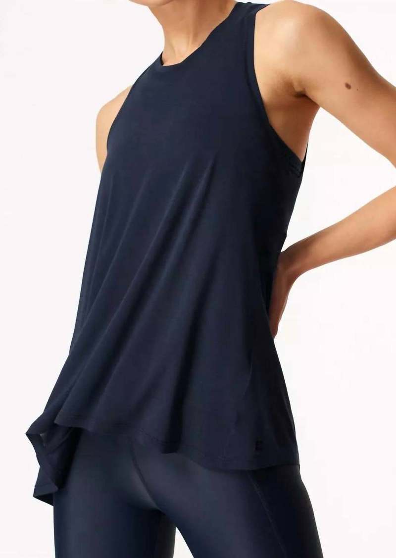 Sweaty Betty Easy Peazy Tank In Navy Blue