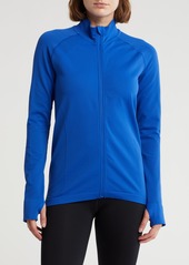 Sweaty Betty Athlete Seamless Workout Zip Jacket in Lightning Blue at Nordstrom Rack