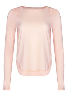 Sweaty Betty Breathe Easy Long Sleeve T-Shirt in Sorbet Pink at Nordstrom Rack