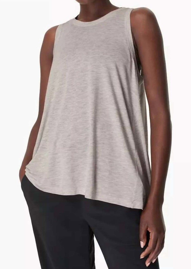 Sweaty Betty Easy Peazy Tank - Light Grey Marl - Final Sale