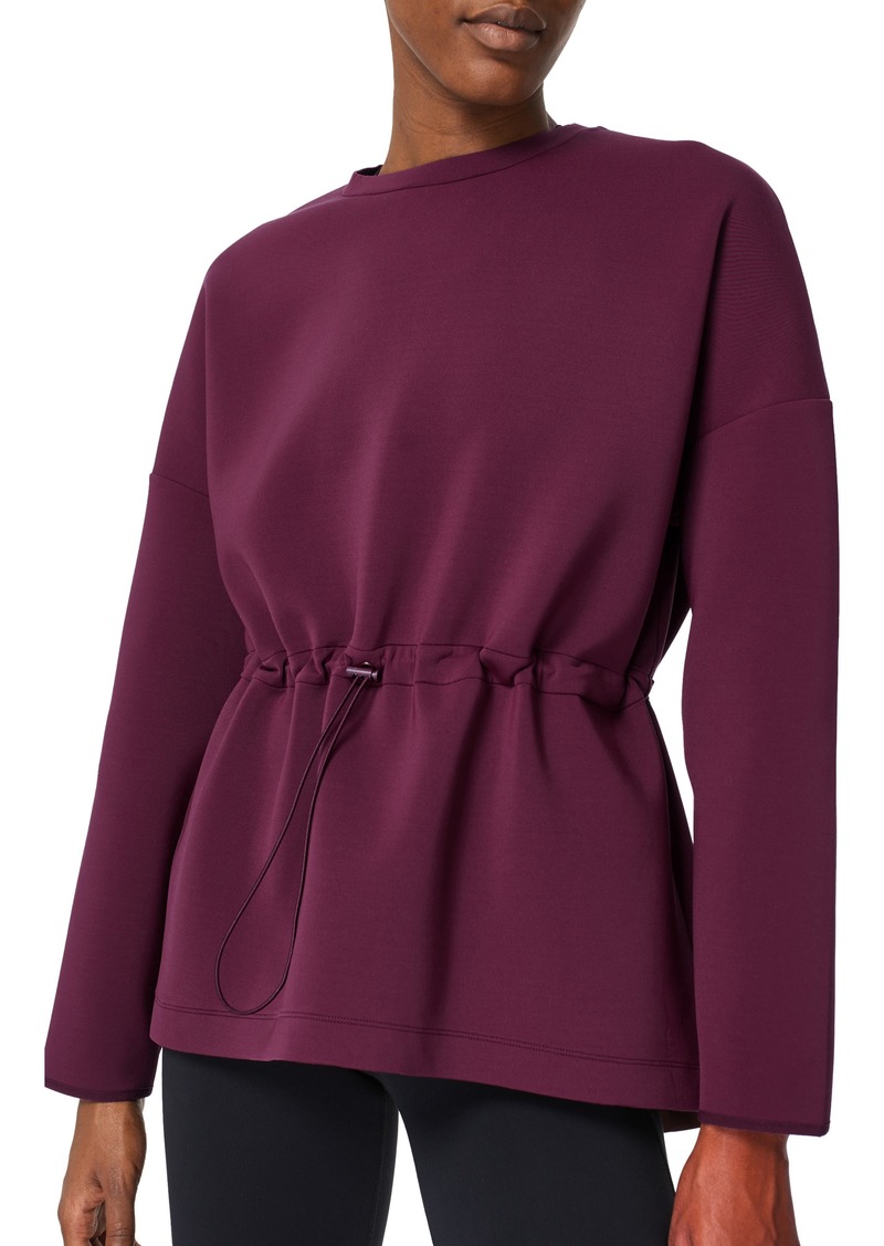 Sweaty Betty Sweaty Betty Grace Toggle Crewneck Sweatshirt in Plum Red at  Nordstrom