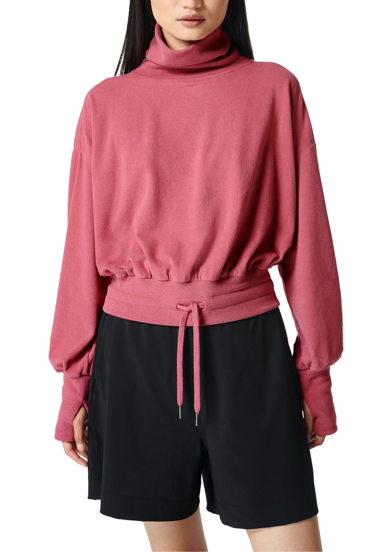 Sweaty Betty Melody Fleece Pullover Sweatshirt in Adventure Pink at Nordstrom Rack