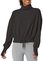 Sweaty Betty Women's Melody Luxe Fleece Turtleneck Pullover Sweatshirt
