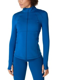 Sweaty Betty Power Boost Full Zip Jacket in Oxford Blue at Nordstrom