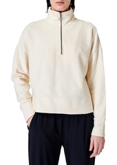 Sweaty Betty Rest Up Half Zip Pullover in Lily White at Nordstrom Rack
