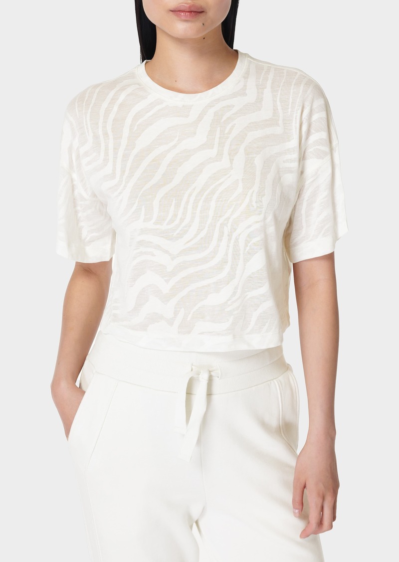 Sweaty Betty Studio Burnout T-Shirt in Lily White at Nordstrom Rack