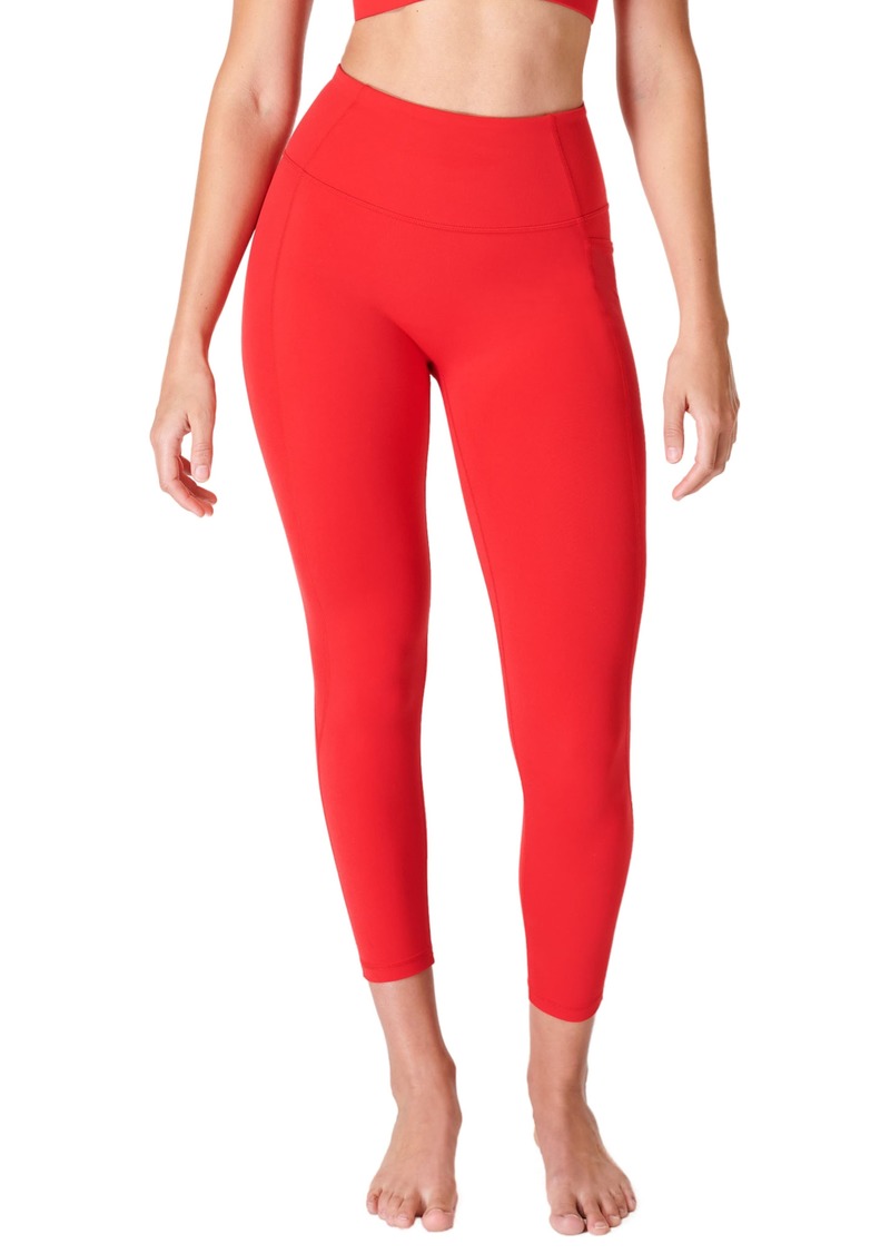 Sweaty Betty Supersoft Pocket 7/8 Leggings in Passionate Red at Nordstrom Rack