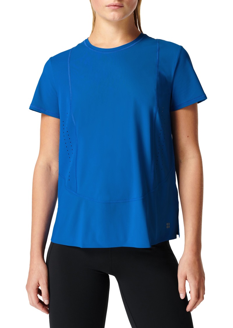 Sweaty Betty Swifty Workout T-Shirt in Aquatic Blue at Nordstrom Rack