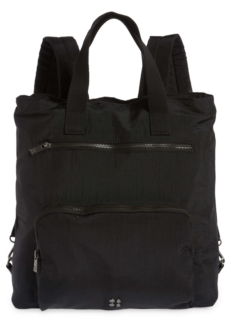 Sweaty Betty Commuter Recycled-fibre Backpack in Black
