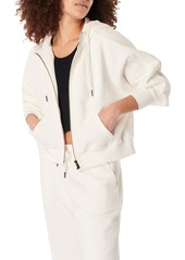 Sweaty Betty Essentials Full Zip Hoodie in Lily White at Nordstrom