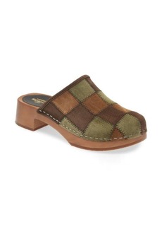 Swedish Hasbeens Patch Clog in Suede Patchwork at Nordstrom