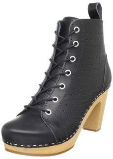 Swedish Hasbeens Women's Perforated Lace-Up Ankle Boot