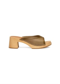 Swedish Hasbeens Triangle Slip Sandal In Piombo