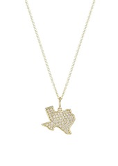 Sydney Evan 14K Yellow Gold & Diamond Texas Pendant Necklace