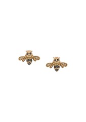 Sydney Evan 14kt gold diamond and sapphire bumble bee stud earrings