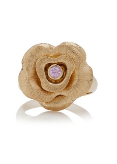 Sydney Evan - Large 14K Yellow Gold Sapphire Ring - Gold - US 6.5 - Moda Operandi - Gifts For Her