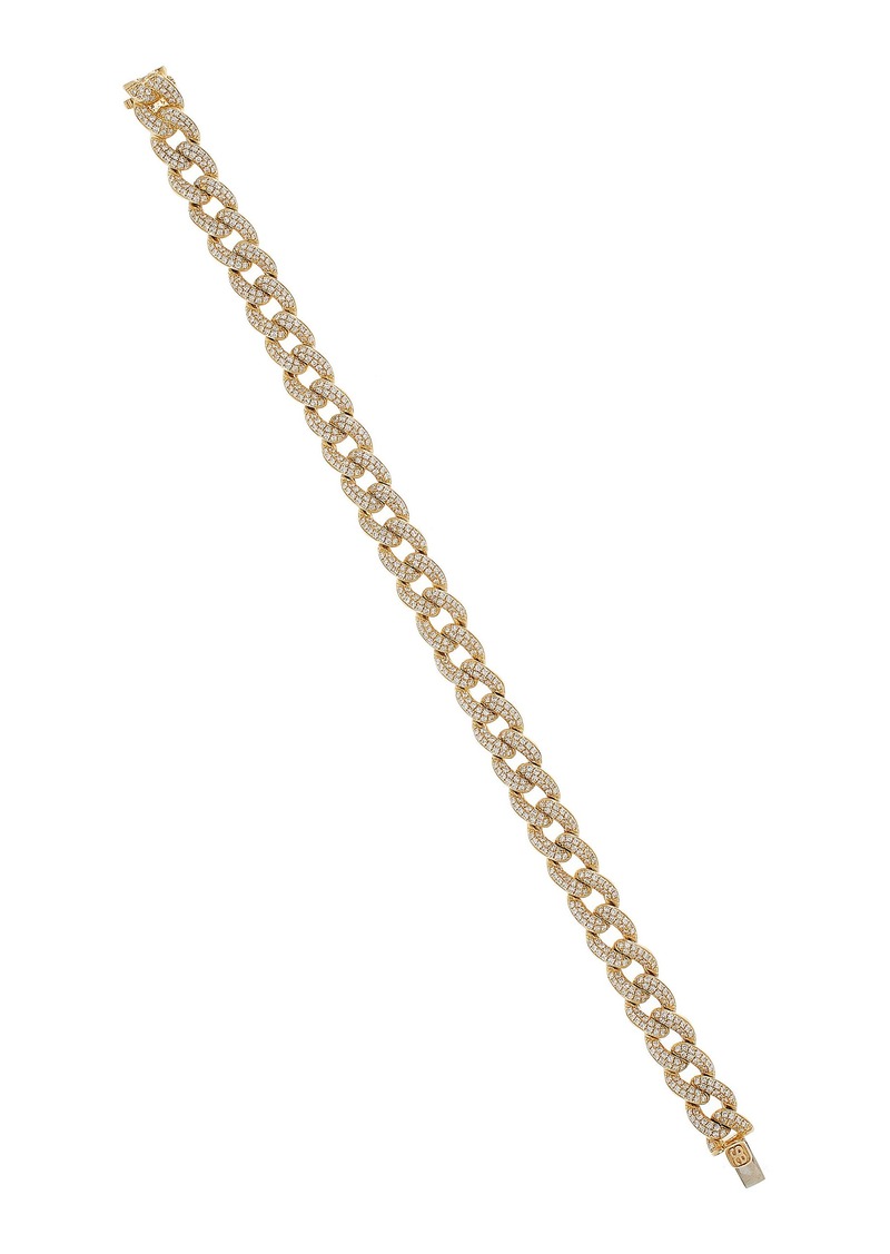 Sydney Evan - Small 14K Yellow Gold Diamond Bracelet - Gold - OS - Moda Operandi - Gifts For Her