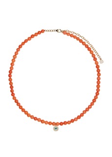 Sydney Evan - 14K Gold; Diamond and Coral Necklace - Red - OS - Moda Operandi - Gifts For Her