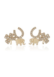Sydney Evan - 14K Gold Diamond Earrings - Gold - OS - Moda Operandi - Gifts For Her