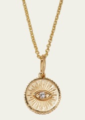 Sydney Evan 14k Diamond Evil Eye Coin Necklace