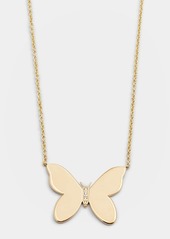 Sydney Evan 14k Plain Butterfly Necklace w/ Diamonds