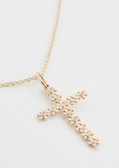 Sydney Evan 14k Tiny Daisy Cross Charm Necklace