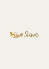 Sydney Evan Pave Diamond Love Single Stud Earring