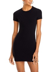 T by Alexander Wang alexadnerwang.t Short Sleeve Mini Tee Shirt Dress