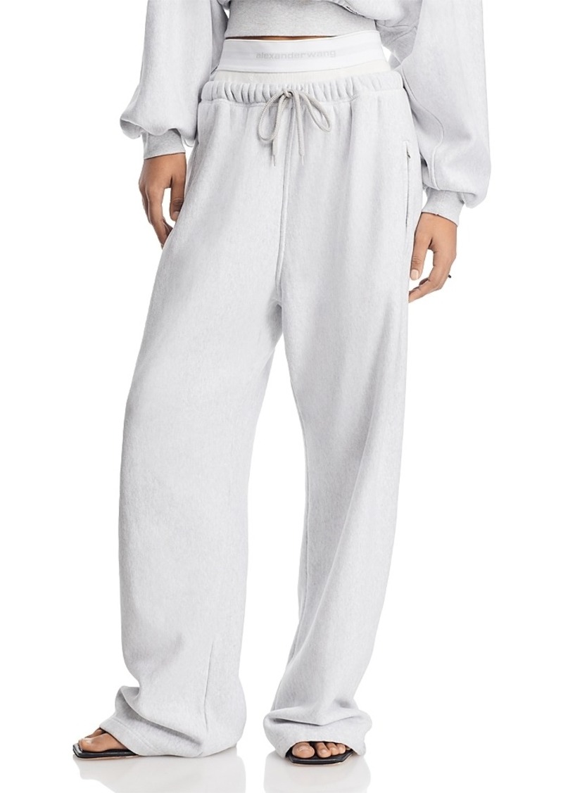 T by Alexander Wang alexadnerwang.t Wide Leg Sweatpants