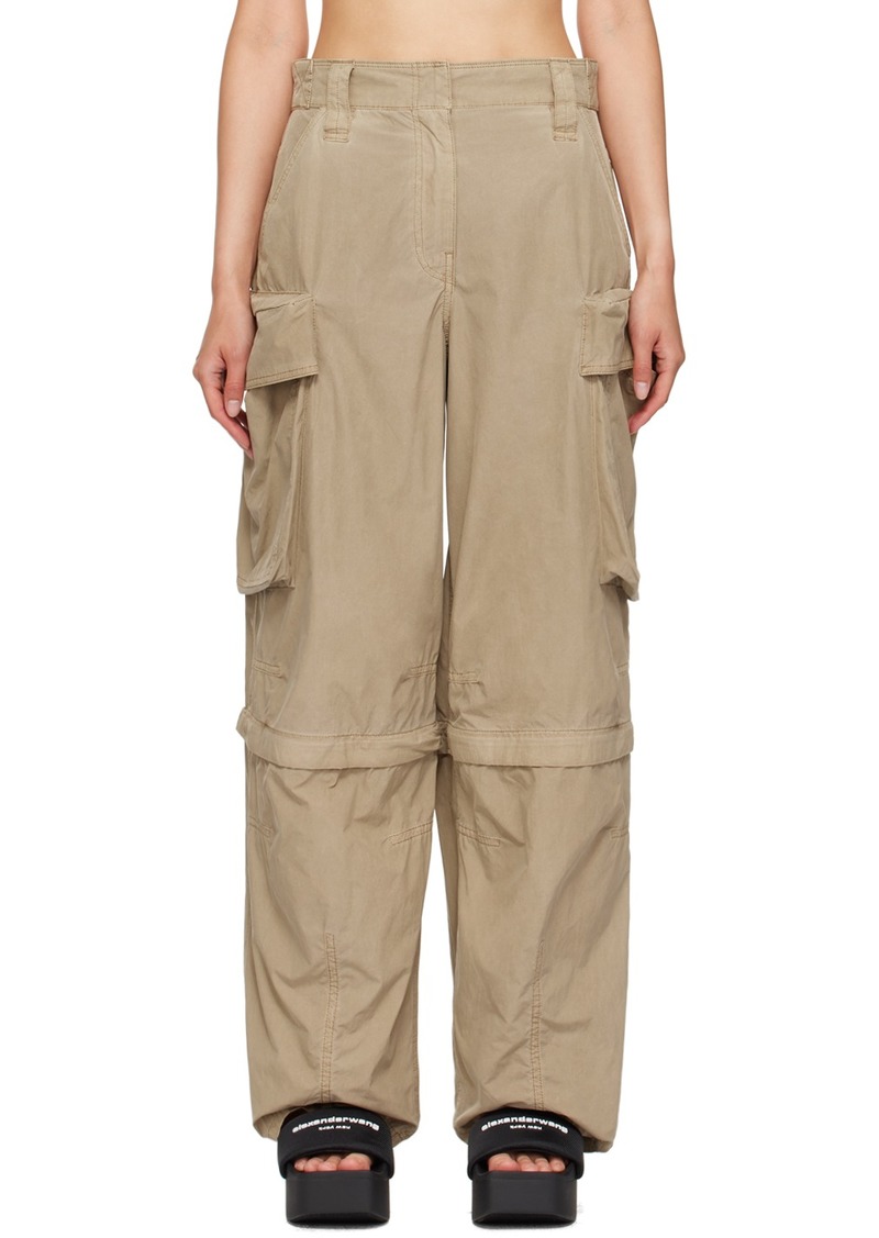 T by Alexander Wang alexanderwang. t Beige Oversize Pockets Cargo Pants