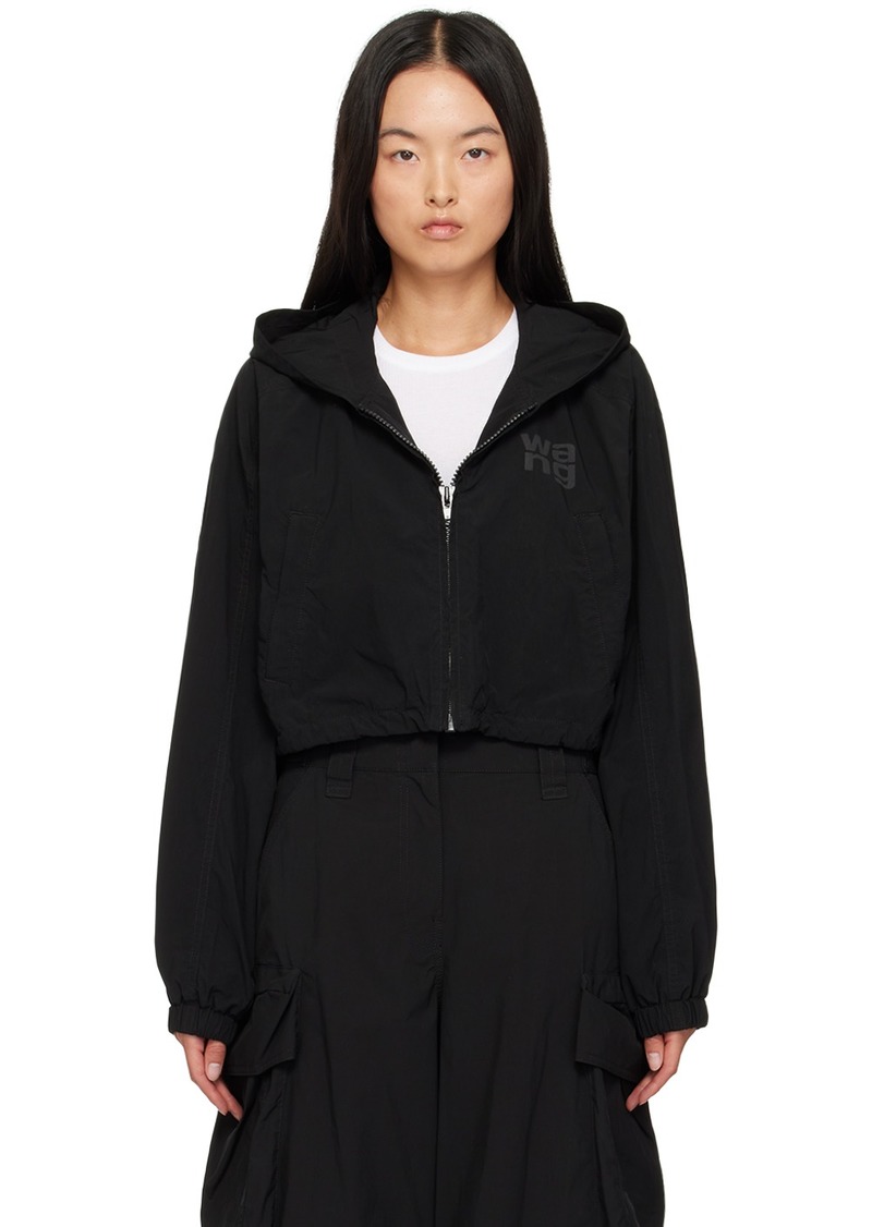 T by Alexander Wang alexanderwang. t Black Logo Cropped Jacket