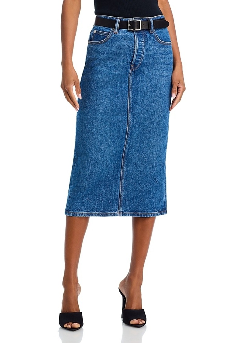 T by Alexander Wang alexanderwang. t Denim Midi Skirt