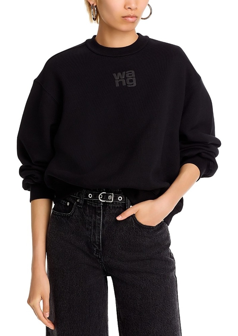 T by Alexander Wang alexanderwang. t Essential Terry Crewneck Sweatshirt