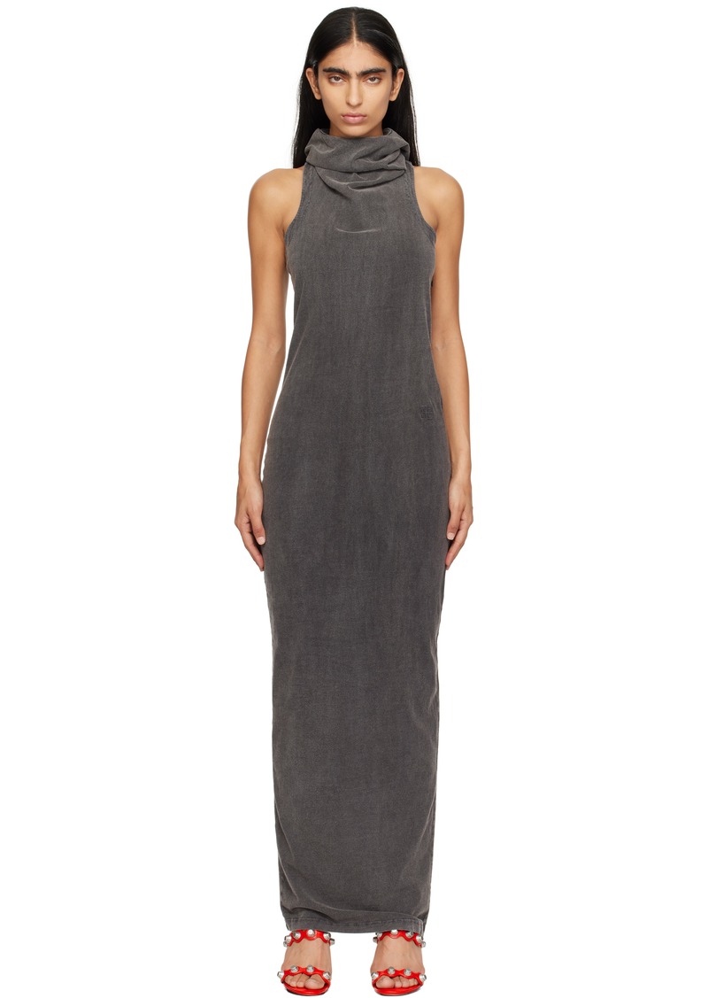 T by Alexander Wang alexanderwang. t Gray Cowl Neck Racer Back Maxi Dress