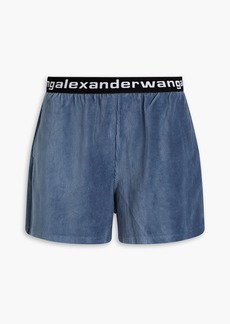 T by Alexander Wang alexanderwang.t - Cotton-blend corduroy shorts - Blue - XS