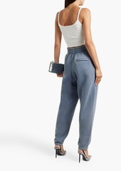 T by Alexander Wang alexanderwang.t - Cropped appliquéd stretch-knit tank - White - XS