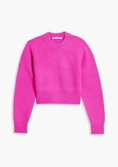 T by Alexander Wang alexanderwang.t - Cropped ribbed wool-blend sweater - Pink - XS