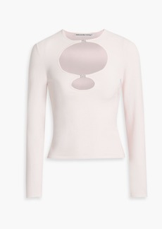 T by Alexander Wang alexanderwang.t - Cutout stretch-jersey top - Pink - XS