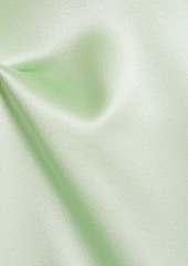 T by Alexander Wang alexanderwang.t - Cutout silk-satin shirt - Green - L