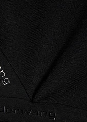 T by Alexander Wang alexanderwang.t - Cutout stretch-jersey halterneck mini dress - Black - M