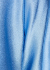 T by Alexander Wang alexanderwang.t - Lace-trimmed silk-satin shrug - Blue - XS