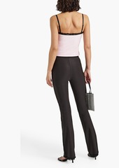 T by Alexander Wang alexanderwang.t - Lace-trimmed stretch-knit camisole - Pink - M