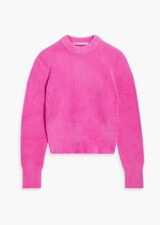 T by Alexander Wang alexanderwang.t - Ribbed bouclé-knit wool-blend sweater - Pink - XS