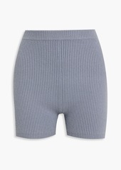 T by Alexander Wang alexanderwang.t - Ribbed wool-blend shorts - Gray - XS